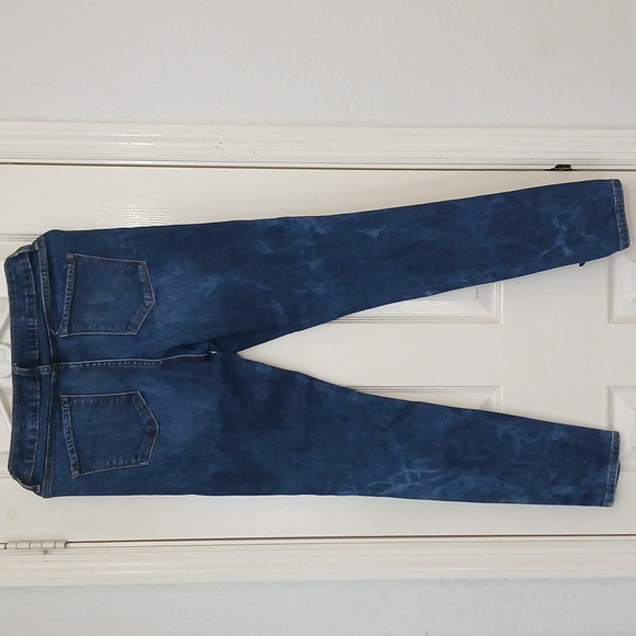 Old Navy Women's Rockstar Mid-Rise Blue Skinny Jeans - Picture 3 of 5